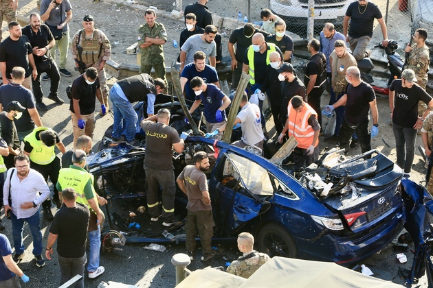 LEBANON-KHALDEH-HIGHWAY-ISRAELI DRONE STRIKE