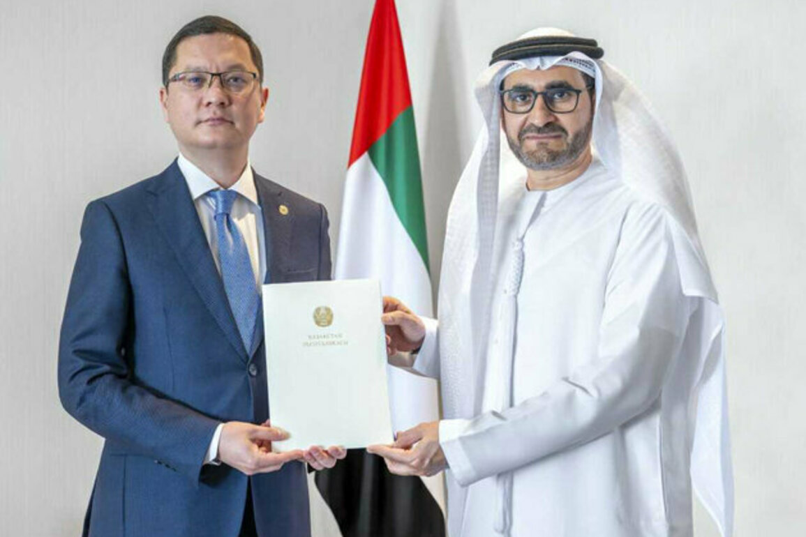 MoFA receives credentials copy from new Ambassador of Republic of Kazakhstan to UAE