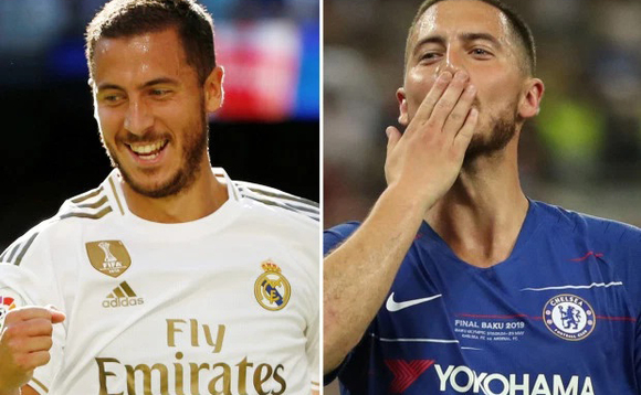 Hazard ng'ali mu mujoozi gwa Real ate ku ddyo ng'ali mu gwa Chelsea Hazard ng'ali mu mujoozi gwa Real ate ku ddyo ng'ali mu gwa Chelsea