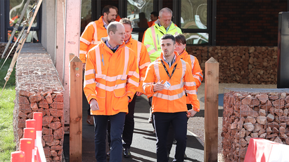 Duke of Cambridge opens Tarmac's new training facility