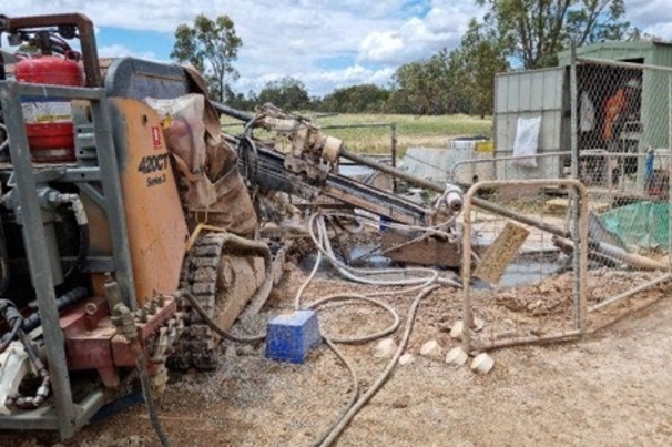 Drilling at the antimony lodes