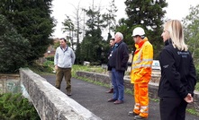  Hexham MP Guy Opperman is shown around Ponteland Flood Scheme