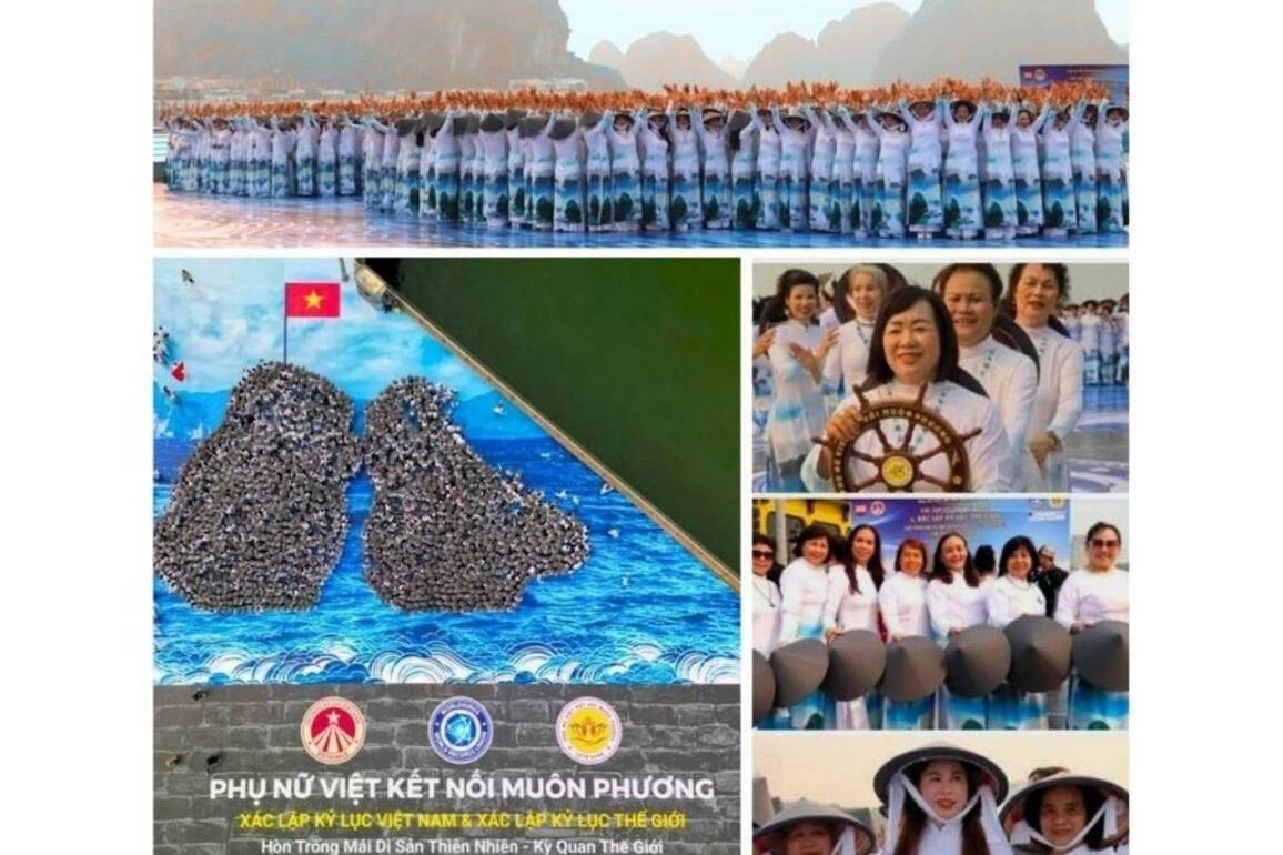 Vietnamese Women Connecting the World LETA'SCON Group sets World Record