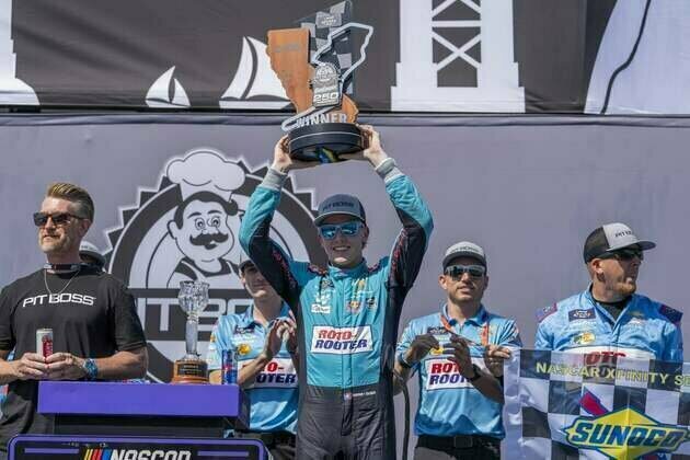 Connor Zilisch holds off Shane van Gisbergen for thrilling Sonoma win