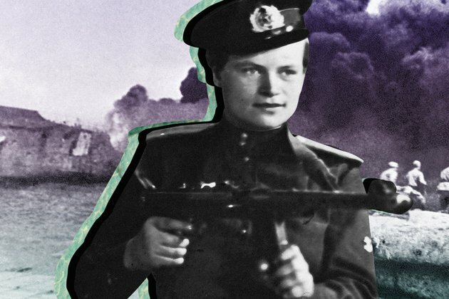 The first and ONLY female Soviet Marines platoon leader in WWII