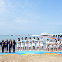 (SP)CHINA-HAINAN-SANYA-ASIAN BEACH GAMES-WATER POLO-WOMEN'S AWARDING CEREMONY (CN)