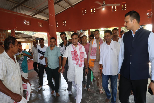 Assam CM visits Lakshmipur village in Baksa; assures support to injured, announces development grants for temples