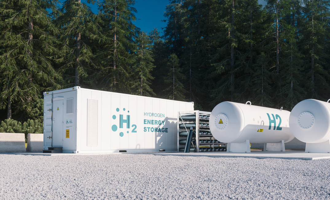 Hydrogen storage. Image provided by Shutterstock.