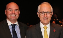  AMMA chief Steve Knott with former Prime Minister Malcolm Turnbull.