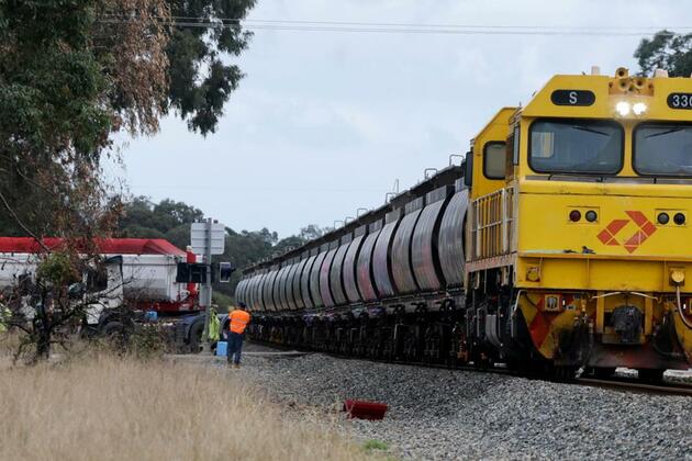 Cardup crash- Truck and freight train collide on Bishop Road near Hopkinson Road