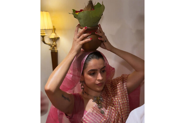"Little piece of my journey": Sanya Malhotra performs griha pravesh puja at her new home