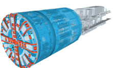  A computer rendering of one of the HS2 tunnel boring machines set be named in a vote by the UK public