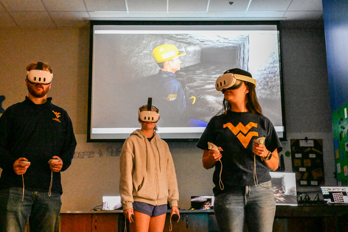 WVU students test mine safety augmented reality systems