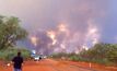 A fire cuts off the Gt Northern Hwy in WA's Kimberley region.