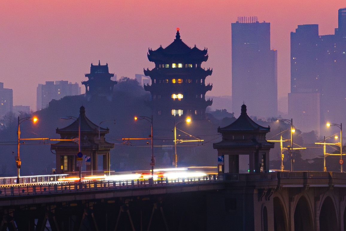 CHINA-HUBEI-WUHAN-YELLOW CRANE TOWER-SUNRISE (CN)