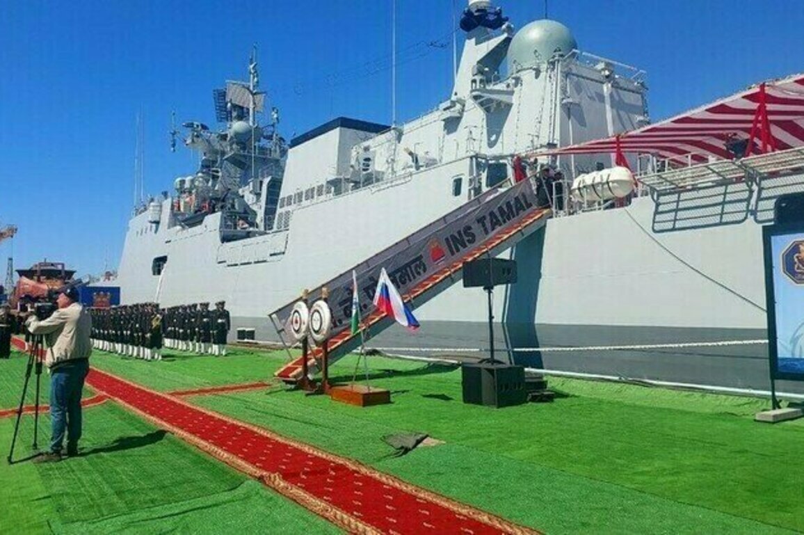 Russia hands over new stealth frigate to Indian Navy