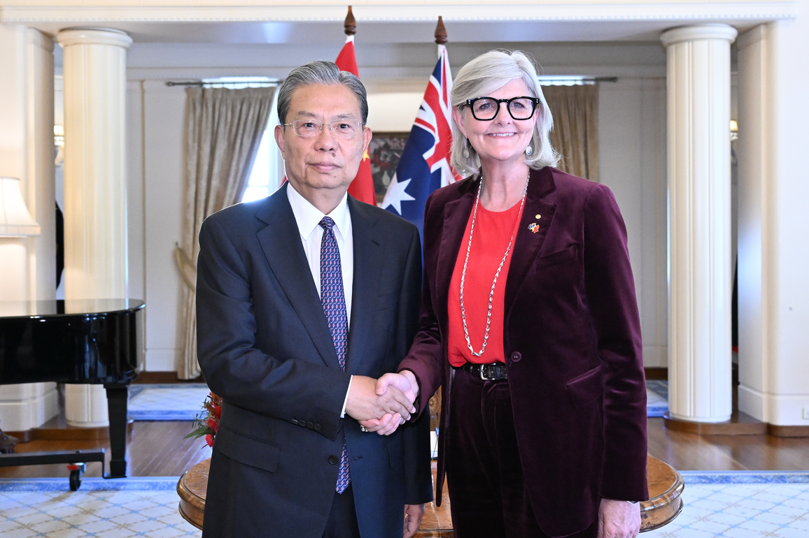 AUSTRALIA-CHINA-ZHAO LEJI-VISIT
