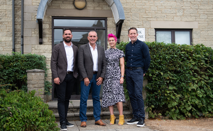 From left to right: Rhys Bailey (Sales Director, Focus Group) Brendon Cross (Chairman and Founder, STL Communications), Vicki Rishbeth (Technical Director, Focus Group) and Barney Taylor (CEO, Focus Group) 