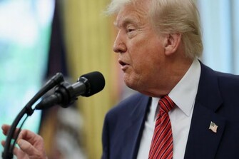 Trump says 145pc tariffs on China are here to stay for now