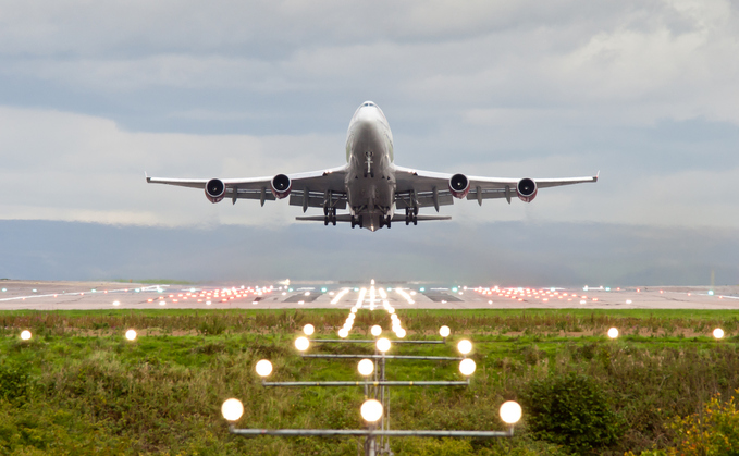 A plane takes off at Manchester Airport | Credit: iStock