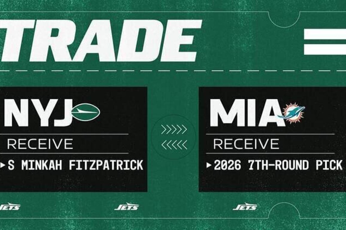 Jets Acquire S Minkah Fitzpatrick in Trade with Dolphins