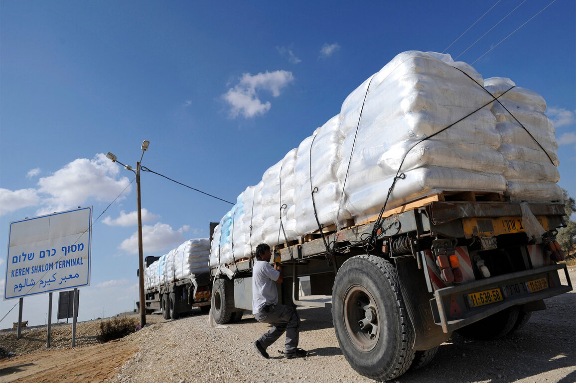 244th Emirati aid convoy enters Gaza Strip