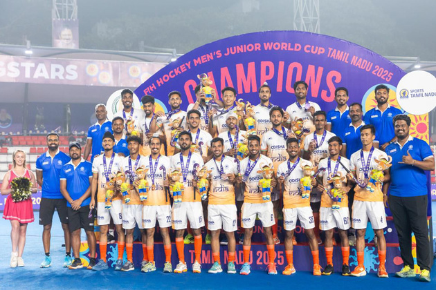 Indian Junior Men's Hockey Team cap off a successful 2025 with two major international medals