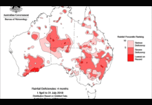  Drought assistance continues to pour in as the Bureau of Meteorology has forecast rainfall deficiencies in the next few months. Image courtesy BOM.