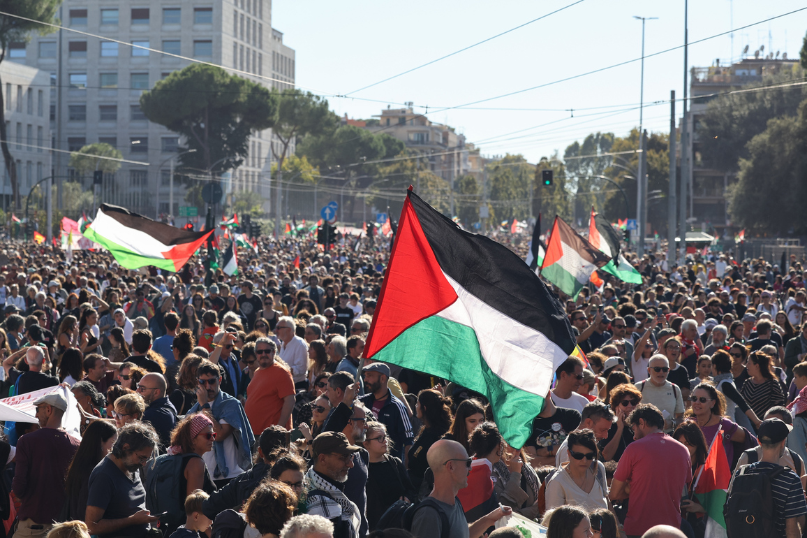 ITALY-ROME-PRO-PALESTINE-MARCH