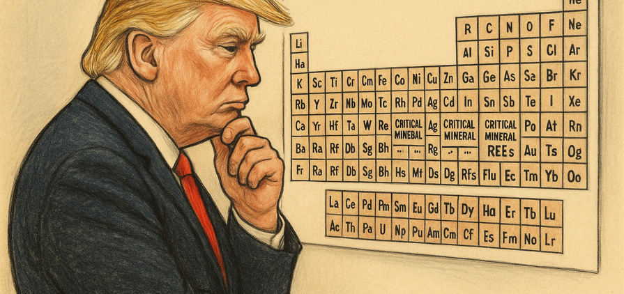 President Donald Trump promoting critical minerals development