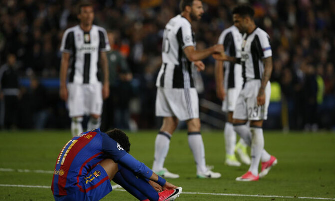 Juventus knock Barcelona out of Champions League Juventus knock Barcelona out of Champions League