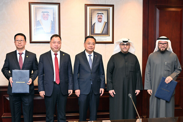 KUWAIT-HAWALLI GOVERNORATE-CHINESE COMPANY-INFRASTRUCTURE CONSTRUCTION-CONTRACTS-SIGNING