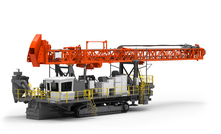 The DR416iE rotary blasthole drill is the latest rig from Sandvik to be electrified. Credit: Sandvik