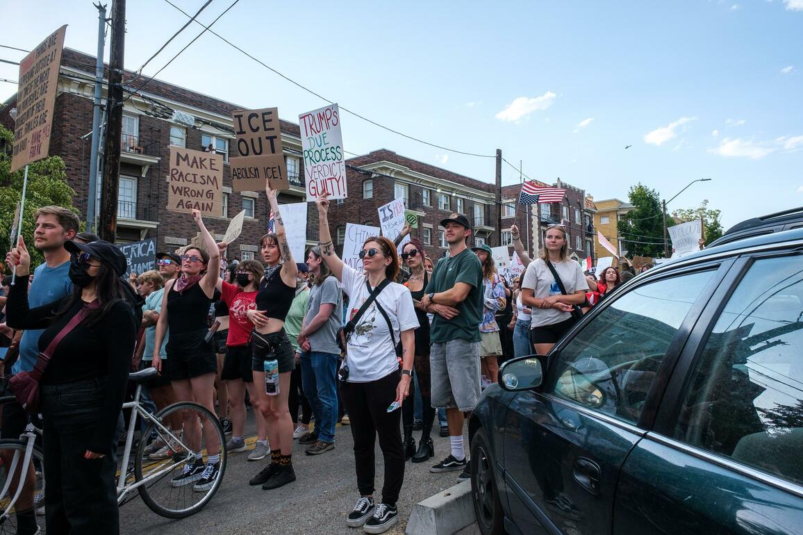 ICE-OUT Protest Draws Hundreds in Salt Lake City