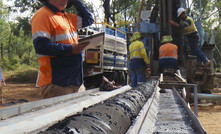 Drilling at GVK Hancock's Kevin's Corner project in Queensland.