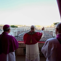 Pope Leo XIV gives first speech from balcony of St. Peter's Basilica
