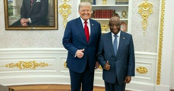 Liberian president impresses Trump with good English