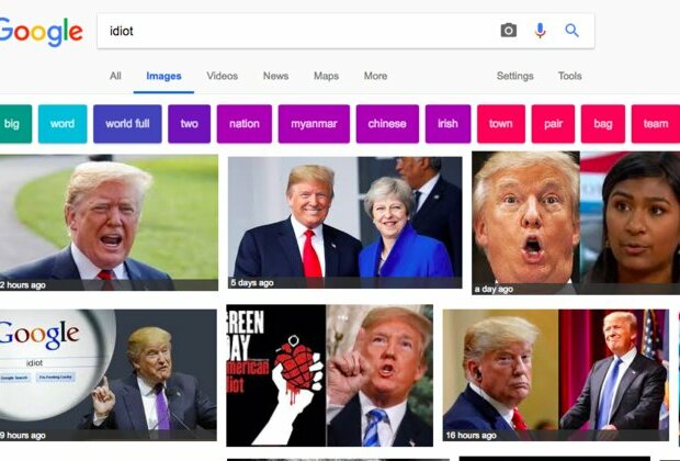 Here&rsquo;s what Google Image search for &lsquo;idiot&rsquo; throws up