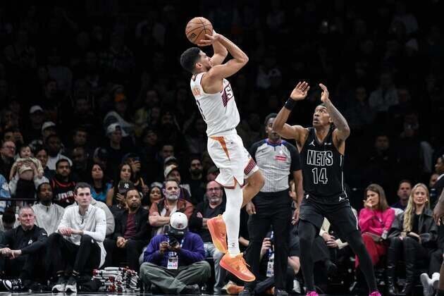 Suns bomb in 20 3-pointers, stave off Nets