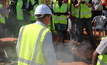 WA's Premier gets a smoking at the project's opening ceremony one year ago