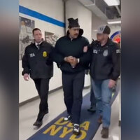 US releases video of arrested Venezuelan dictator Maduro, show staging the 'Perp-walk" in cuffs