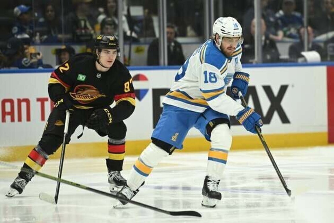 Pavel Buchnevich, Blues stifle Canucks for road win