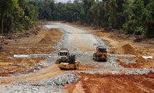  Recent roadwork progress at IAMGOLD’s Saramacca development project in Suriname 