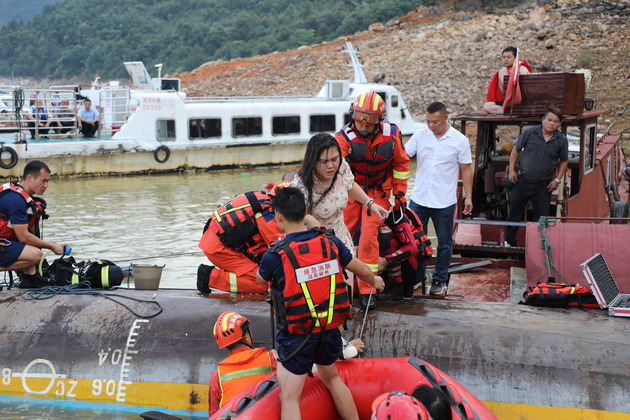 (SpotNews)CHINA-HUNAN-CHENZHOU-BOAT SINKING (CN)