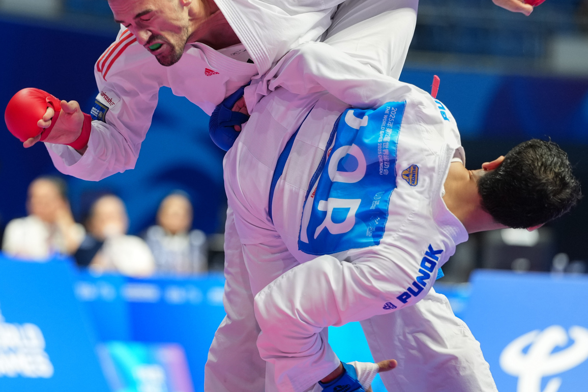 (SP)CHINA-CHENGDU-THE WORLD GAMES 2025-KARATE-MEN'S KUMITE -84KG-FINALS (CN)