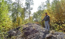  An outcrop at Dynasty Gold’s Thundercloud project in Ontario
