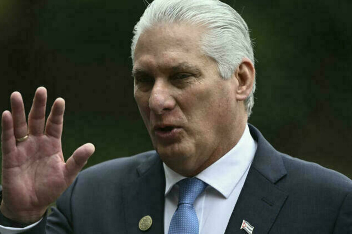 US sanctions Cuban president, top officials for regimes brutality