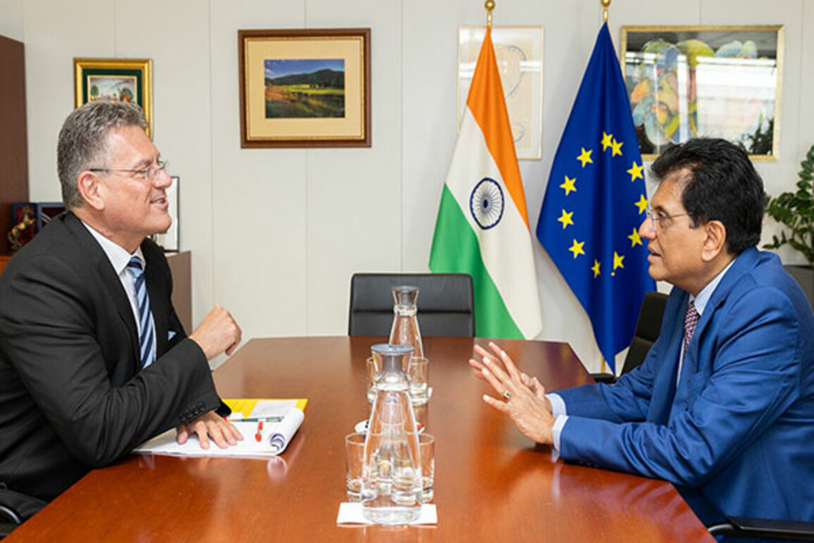 Piyush Goyal meets EU's Commissioner, holds talks on FTA