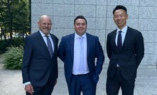 Victory Metals' Technical Director Ken Collerson (left), Executive Director Brendan Clark (middle) and Western Australia's trade officer (right) in Tokyo. Credit: Victory Metals [Twitter]