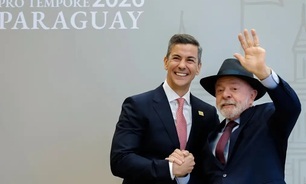  Lula ao lado do presidente do Paraguai, Santiago Peña - Mersocul 2026